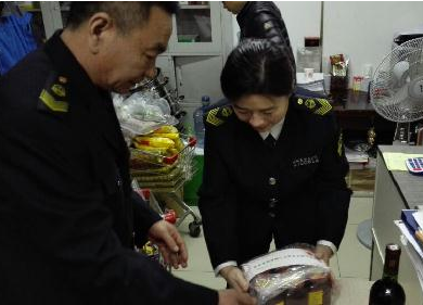 食品抽检现场